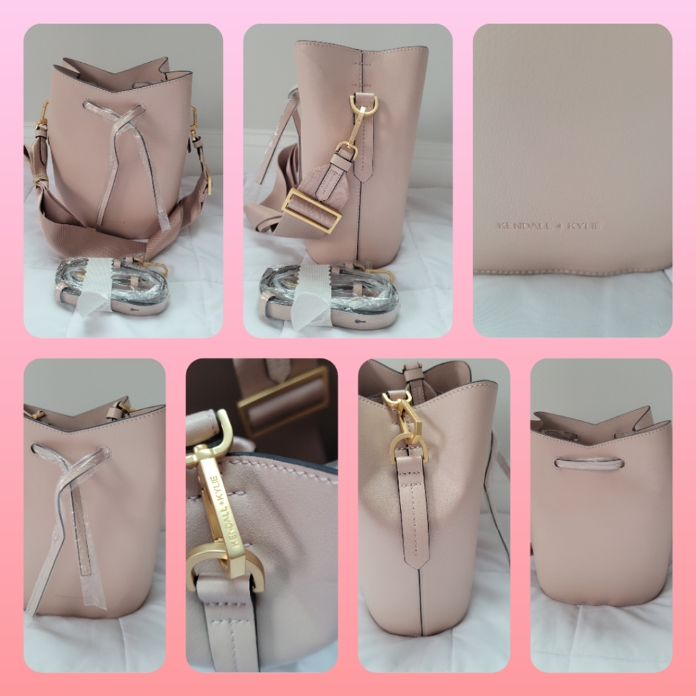 Kendall and kylie slick mini bucket bag